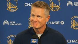 Steve Kerr after Trump election "Let's make America great again and beat the Celtics"