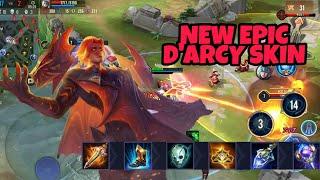 EU TOP 1 D'ARCY NOWR | NEW SKIN GAMEPLAY | AoV | 傳說對決 | RoV | Liên Quân Mobile | 펜타스톰