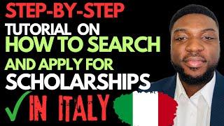 How To Search and Find Scholarships in ITALY - Financial aid