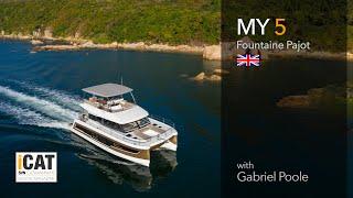 MY5, the small motor catamaran from Fountaine Pajot