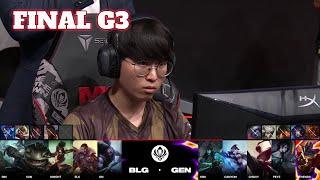 GEN vs BLG - Game 3 | Grand Finals LoL MSI 2024 | Bilibili Gaming vs Gen.G G3 full game