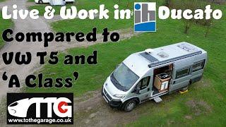 Living and working in a Ducato IH 630RL after 6000 miles and 50 nights. How does it compare to VW T5