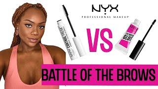 Brow Gel Review: NYX Brow Control Freak vs NYX Brow Glue