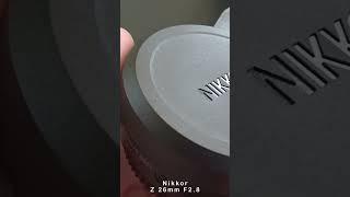 UNBOXING NIKON Z 26mm F2 8 (Nikkor)  #shorts #photography #nikonphotography