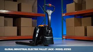 Global Industrial™ Self-Propelled Pallet Jack, Lithium Ion Powered, 3300 lb Cap.