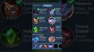 Mobile Legends Aamon Best Build And Emblem (No Commentary)