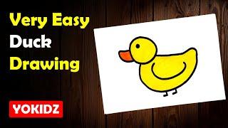 How to draw a duck easy | Duck Drawing