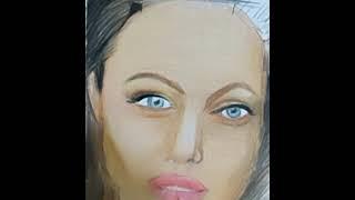 how I draw a face with color pencils #facedrawing#painting#art#sketchyaarty