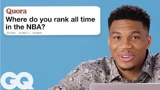 Giannis Antetokounmpo Replies to Fans on the Internet | Actually Me | GQ