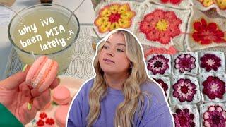 a very raw vlog *lots of crocheting, mental health chats, making macarons, & more*