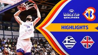 Greece - Great Britain | Basketball Highlights - #FIBAWC 2023 Qualifiers