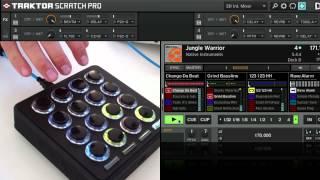 Midi Fighter 3D + Traktor Remix Decks.