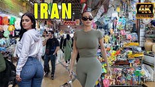 Iran  Shiraz 4K grand bazaar walking tour / Bazaar Haji