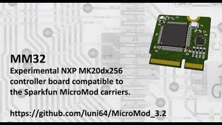 MM32 - A NXP-MK20DX256 board for the SparkFun MicroMod carriers.