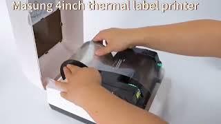 Best 4inch thermal transfer label printer in 2023 support No ink sticker printing of your Shop