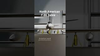 North American F-86 Sabre landing gear swing #aviation #aviationgeek #blender3d