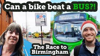 The Race to Birmingham - is a bike quicker than a bus?