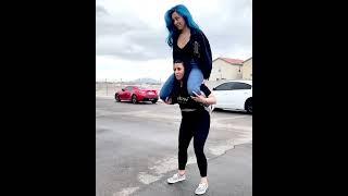 #liftcarry | Strong girl lift and carry heavy girl on shoulder | #stronggirl #gymgirl #liftcarry