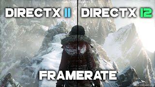 Rise Of The Tomb Raider DirectX 12 vs DirectX 11 | GTX 1070 Frame Rate Comparison