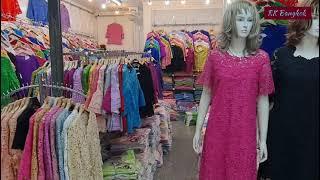 Thailand Dresses and ladies tops shop at baiyoke market, Pratunam,Bangkok,Thailand.