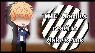 TMF + Jomies react to Jake's Aus | 2,413 subs special |  Remake| Warning: White Flash  | Read Desc.