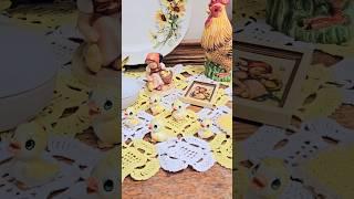 Vintage Easter Decor with Chicks & Ducklings