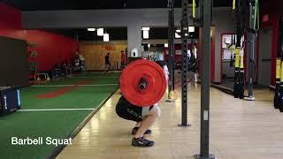 hip bands- barbell squat