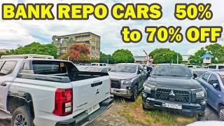 Bank Repossessed 50% to 70% off sedan pick-up van suv big Sale PS Bank & Security Bank Ph 100 + cars