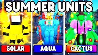 EVERY SUMMER UNIT VS ENDLESS MODE (Toilet Tower Defense)