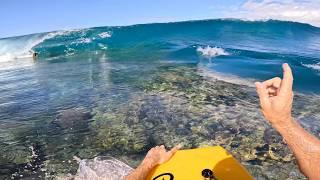 SUPER SHALLOW SLABS IN REUNION // 2 Sessions With Ziggy Cavier & Co #bodyboarding