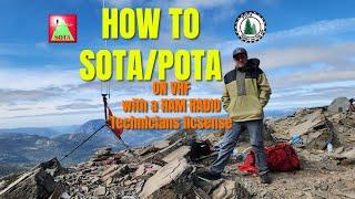 How to POTA and SOTA on VHF with a HAM Radio Technicians License