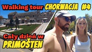 CHORWACJA #4, Primošten całodzienny walking tour. Stare Miasto, kawiarnie, plaża, vlog 93