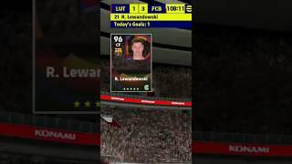 Robert Lewandowski 96 to 99  #efootball #shorts #viralshorts