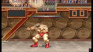 Street Fighter II' - Champion Edition -Zangief-Only-Double Lariat-Bonus Stage