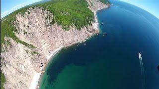 Aerial view off the cabot trail