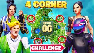 The OG FORTNITE 4 CORNER Challenge!