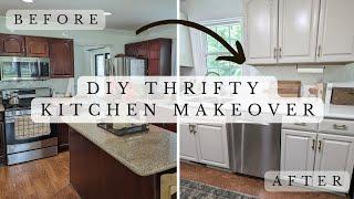 DIY Kitchen Makeover / No Demo! / Low Budget Thrifty Kitchen Makeover