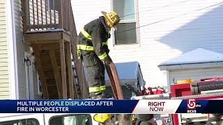 Residents displaced by 3-alarm fire in Worcester