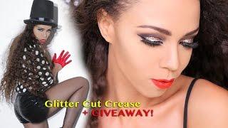 Glitter Cut Crease Makeup Tutorial New Year's Eve + Models Attack!!!
