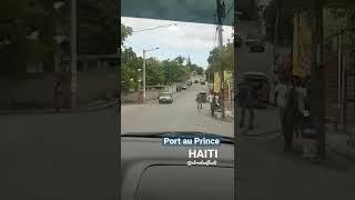 Driving in Delmas, a suburb of Port au Prince, Haiti