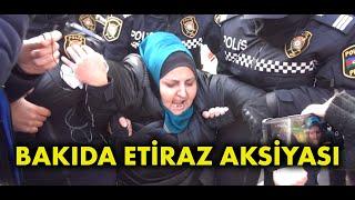 Bakıda Bəxtiyar Hacıyevin həbsinə ETİRAZ aksiyası keçirilib