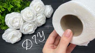 ️ EASY Recycling Craft Idea Toilet Paper ROSE Paper Decoration DIY