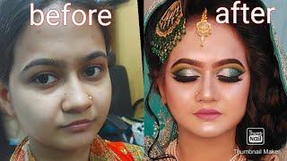 Full Bridal Makeover and hairstyle | Nadia's Makeover |