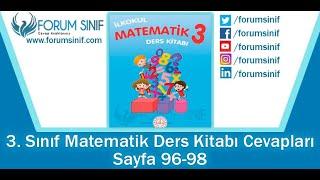 3. Sınıf Matematik Ders Kitabı 96-98 Sayfa Cevapları MEB Yayınları