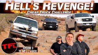 The Cheap Truck Challenge Gets Real: Ford, Chevy, And Dodge Take On Hell's Revenge! Ep.3