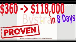 how to make $360 to $118,000 In 8 Days Bystra Compounding Journal