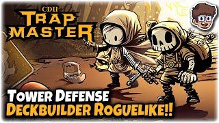 SURPRISINGLY Good Tower Defense Deckbuilder Roguelike!! | Let's Try CD 2: Trap Master