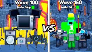 SPIDER TEAM vs LASER TEAM IN ENDLESS MODE! TOILET TOWER DEFENSE IN ROBLOX!