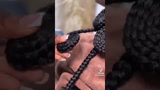 African Koroba hairstyle tutorial #shorts #braids  #africanbraids           credit: @xplobeauty