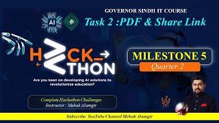 GIAIC Hackathon: Milestone 5: PDF Download (Task 2)